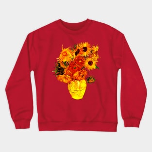 Cool Tees Club Art and Culture Van Gogh Sunflower Graphic T-Shirt Crewneck Sweatshirt